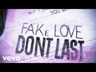 Machine Gun Kelly & iann dior - fake love don’t last (Official Lyric Video)